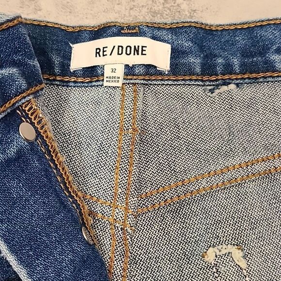 Re/done 70s High Rise Short, Button Fly | 32 - Picture 4 of 8